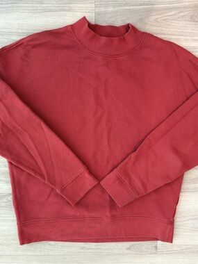 Red Madewell Mockneck Sweatshirt